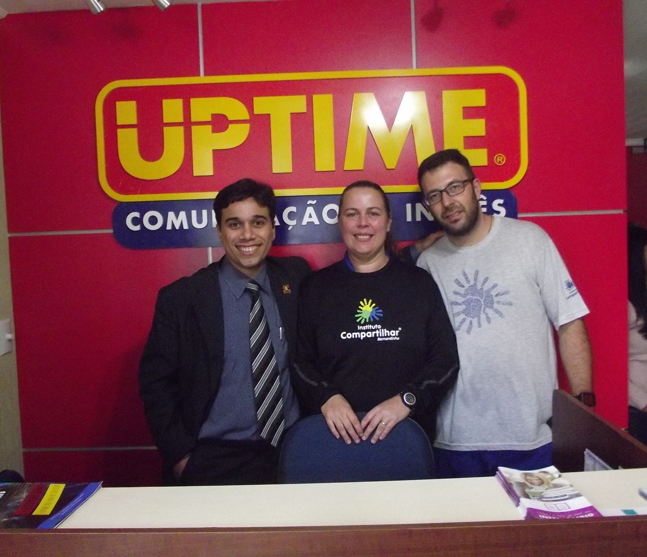 Para Leonardo Nepomuceno (à esq.), franqueado da Uptime em Curitiba/PR, a parceria é positiva para as duas partes.